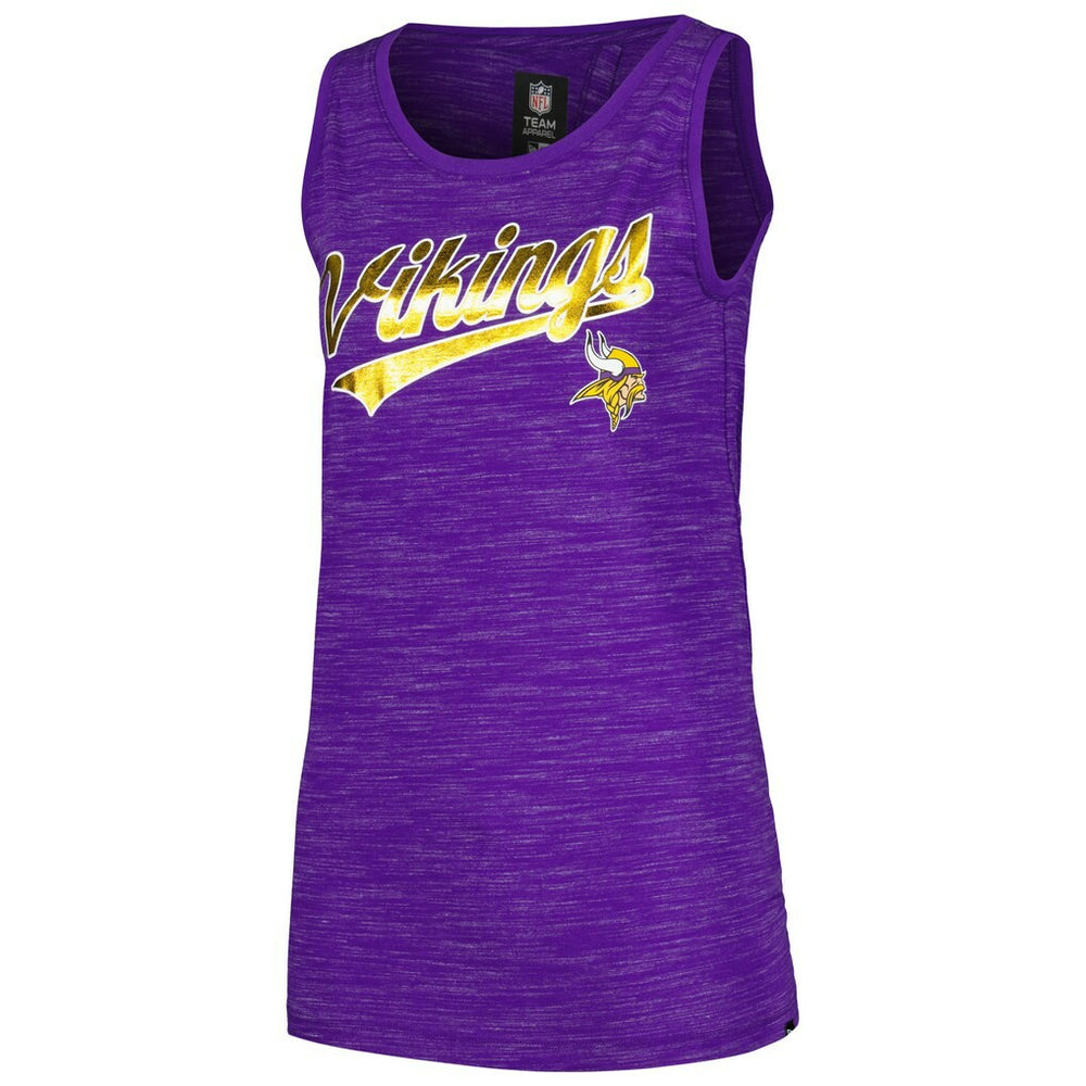 Minnesota Vikings New Era Women's Space Dye Active Tank Top Purple