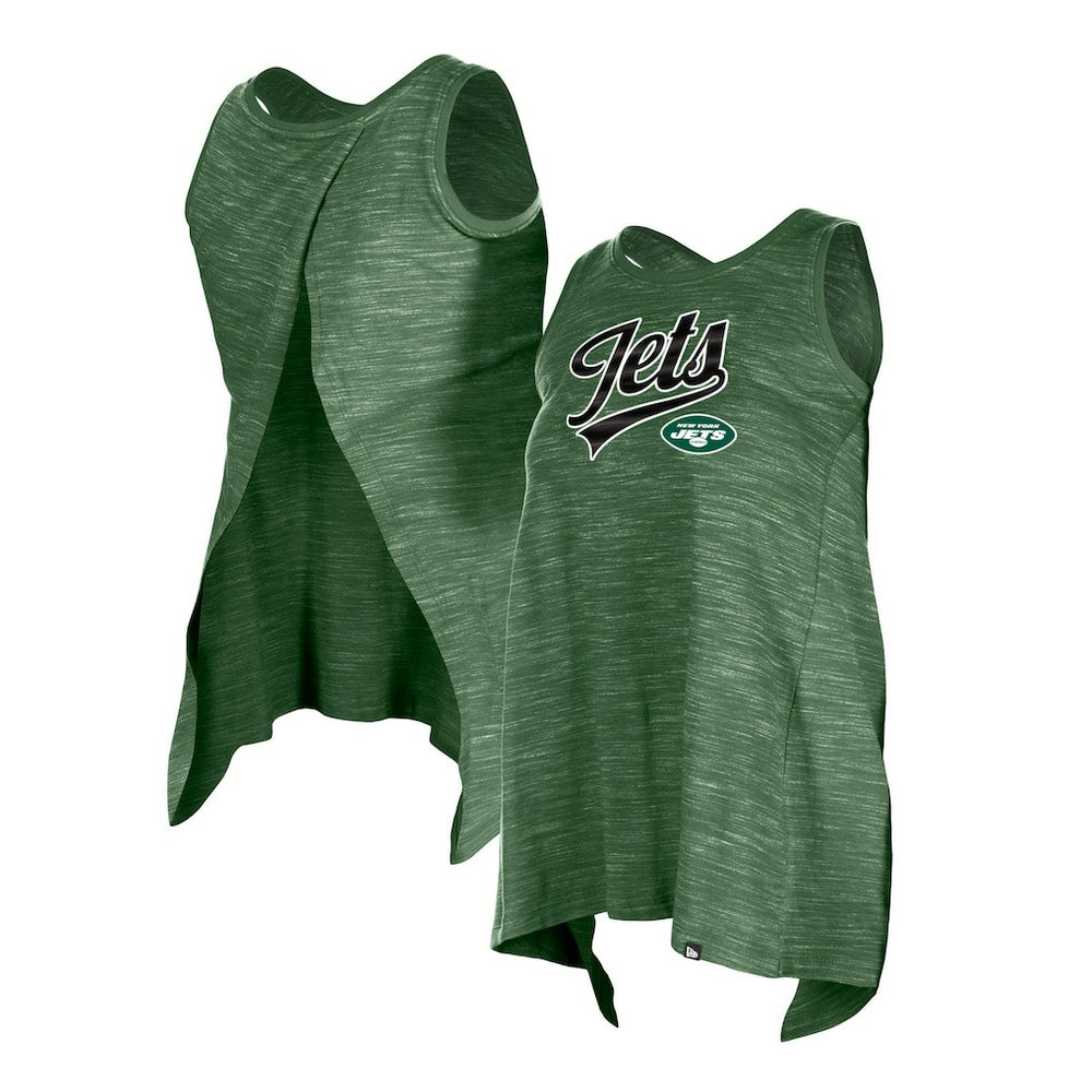 New York Jets New Era Women's Space Dye Active Tank Top Green