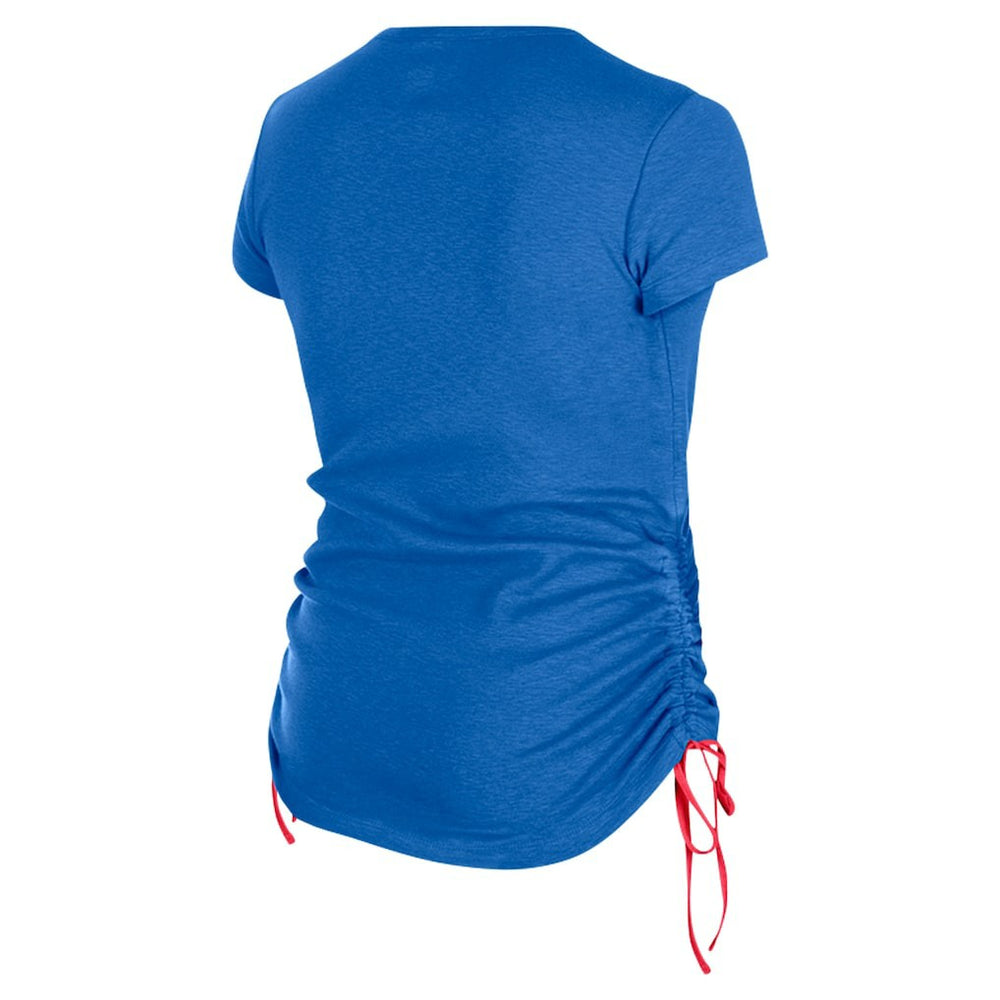 New York Giants New Era Women's Ruched Side T-Shirt Royal