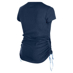 Tennessee Titans New Era Women's Ruched Side T-Shirt Navy