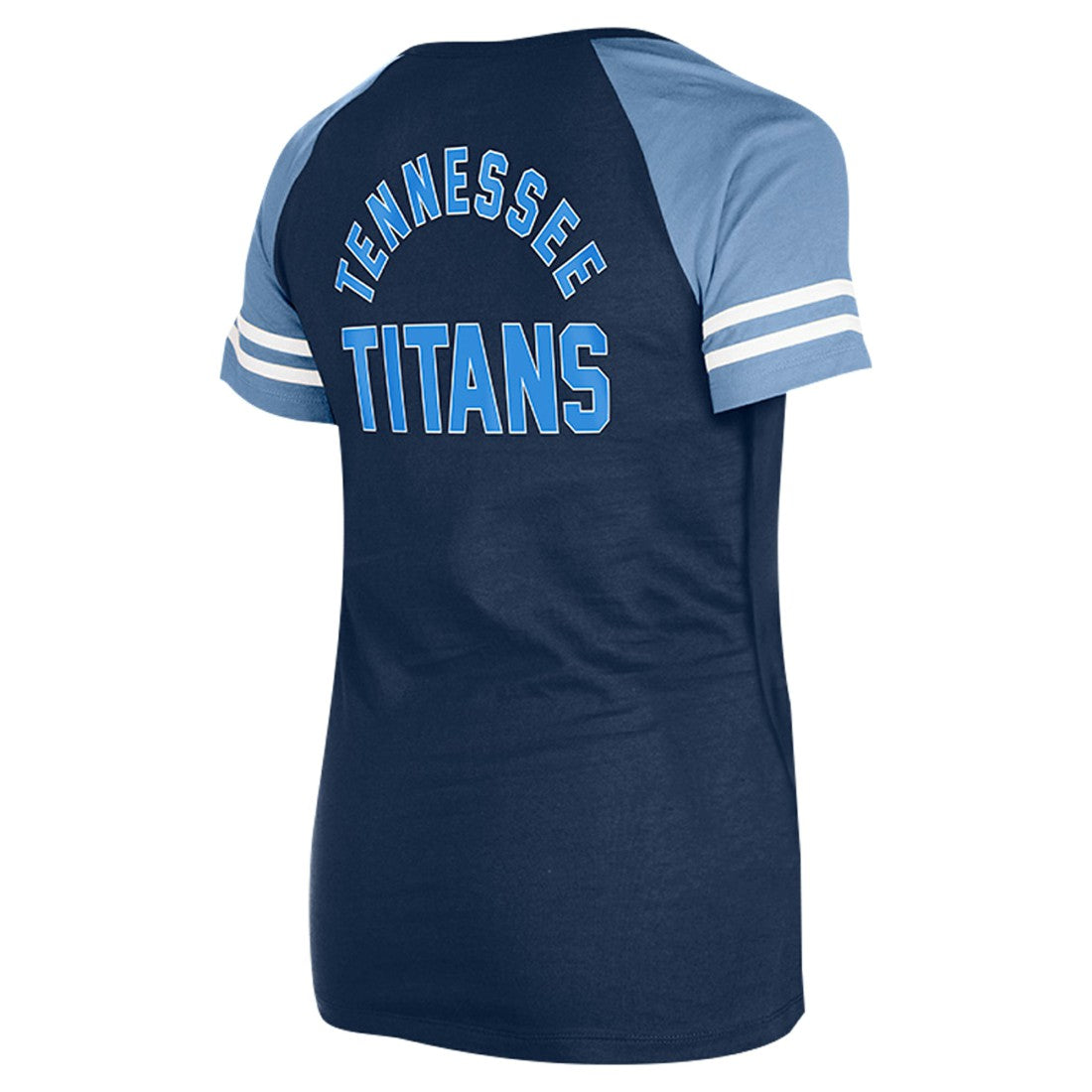 Tennessee Titans New Era Women's Lace-Up Raglan T-Shirt Navy