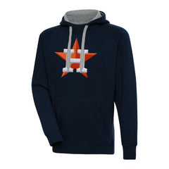 Houston Astros Antigua Victory Chenille Pullover Hoodie - Navy Hoodies