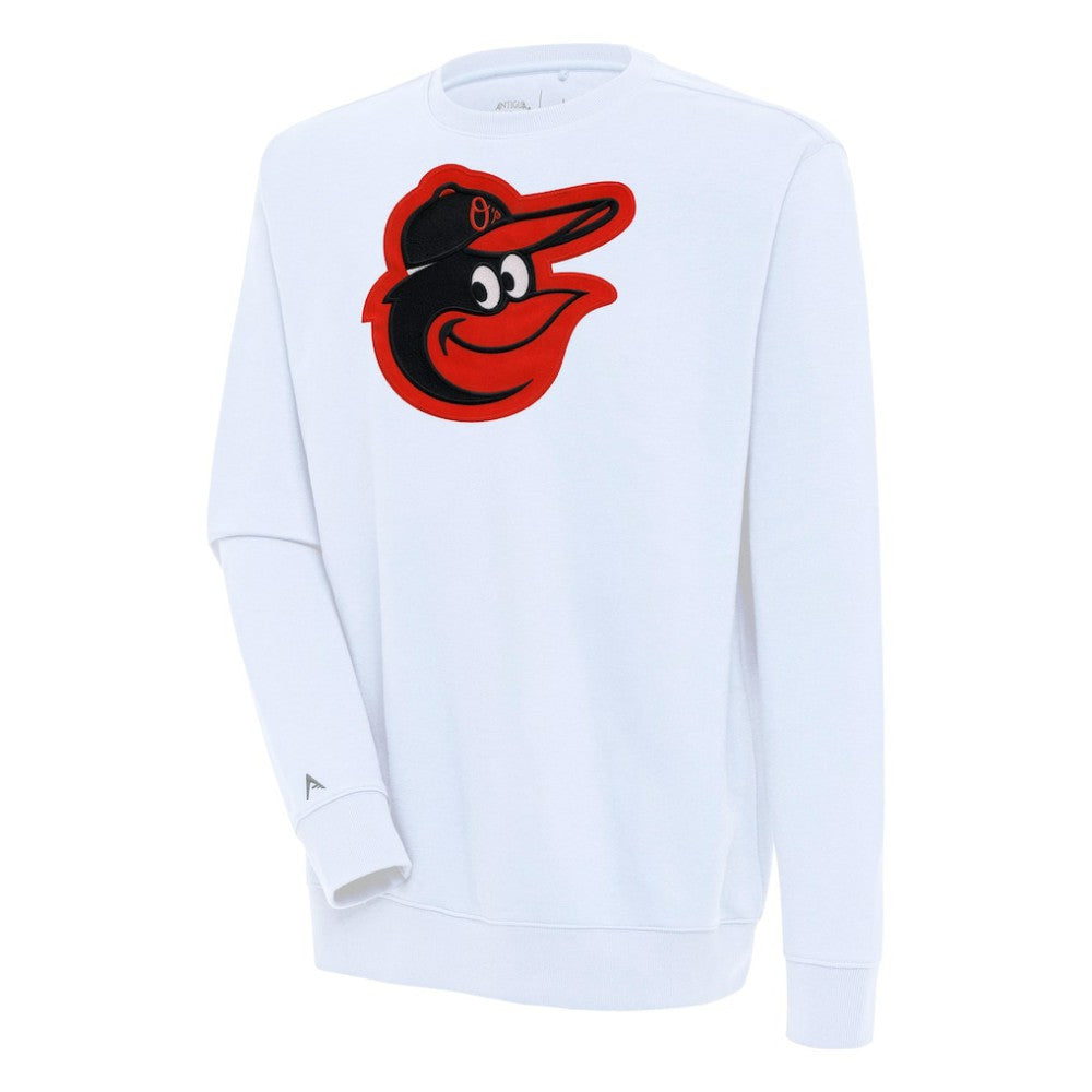 Baltimore Orioles Antigua Victory Pullover Sweatshirt - White Pullover