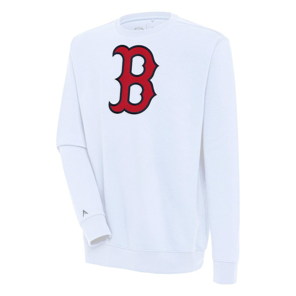 Boston Red Sox Antigua Victory Pullover Sweatshirt - White Pullover