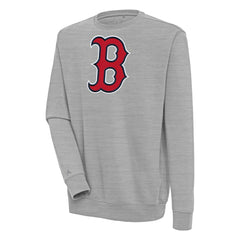 Boston Red Sox Antigua Victory Pullover Sweatshirt - Heather Gray Pullover