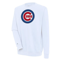 Chicago Cubs Antigua Victory Pullover Sweatshirt - White Pullover