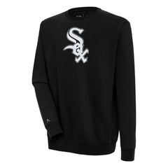 Chicago White Sox Antigua Victory Pullover Sweatshirt - Black Pullover