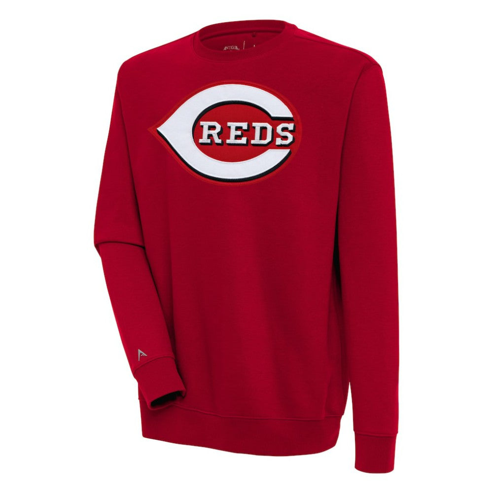 Cincinnati Reds Antigua Victory Pullover Sweatshirt - Red Pullover