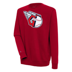 Cleveland Guardians Antigua Victory Pullover Sweatshirt - Red Pullover