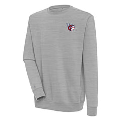 Cleveland Guardians Antigua Victory Pullover Sweatshirt - Heather Gray Pullover