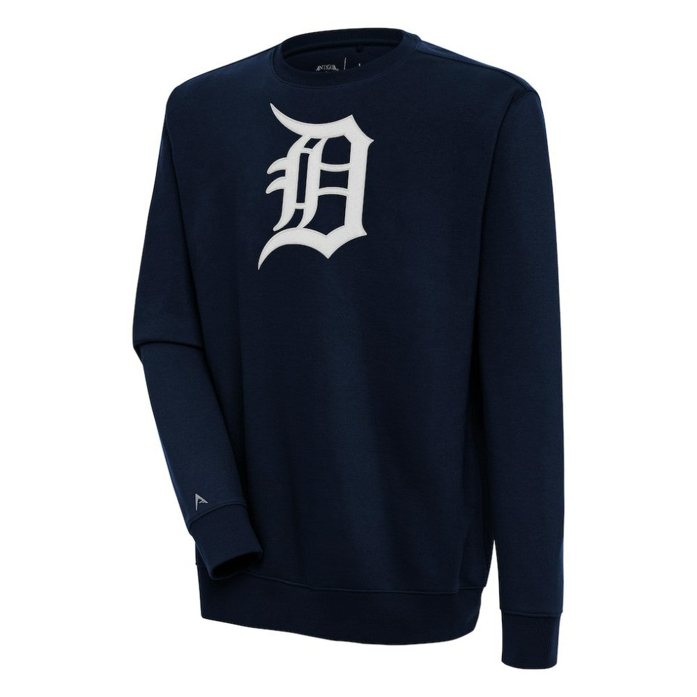 Detroit Tigers Antigua Victory Pullover Sweatshirt - Navy Pullover