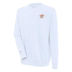 Houston Astros Antigua Victory Pullover Sweatshirt - White Pullover