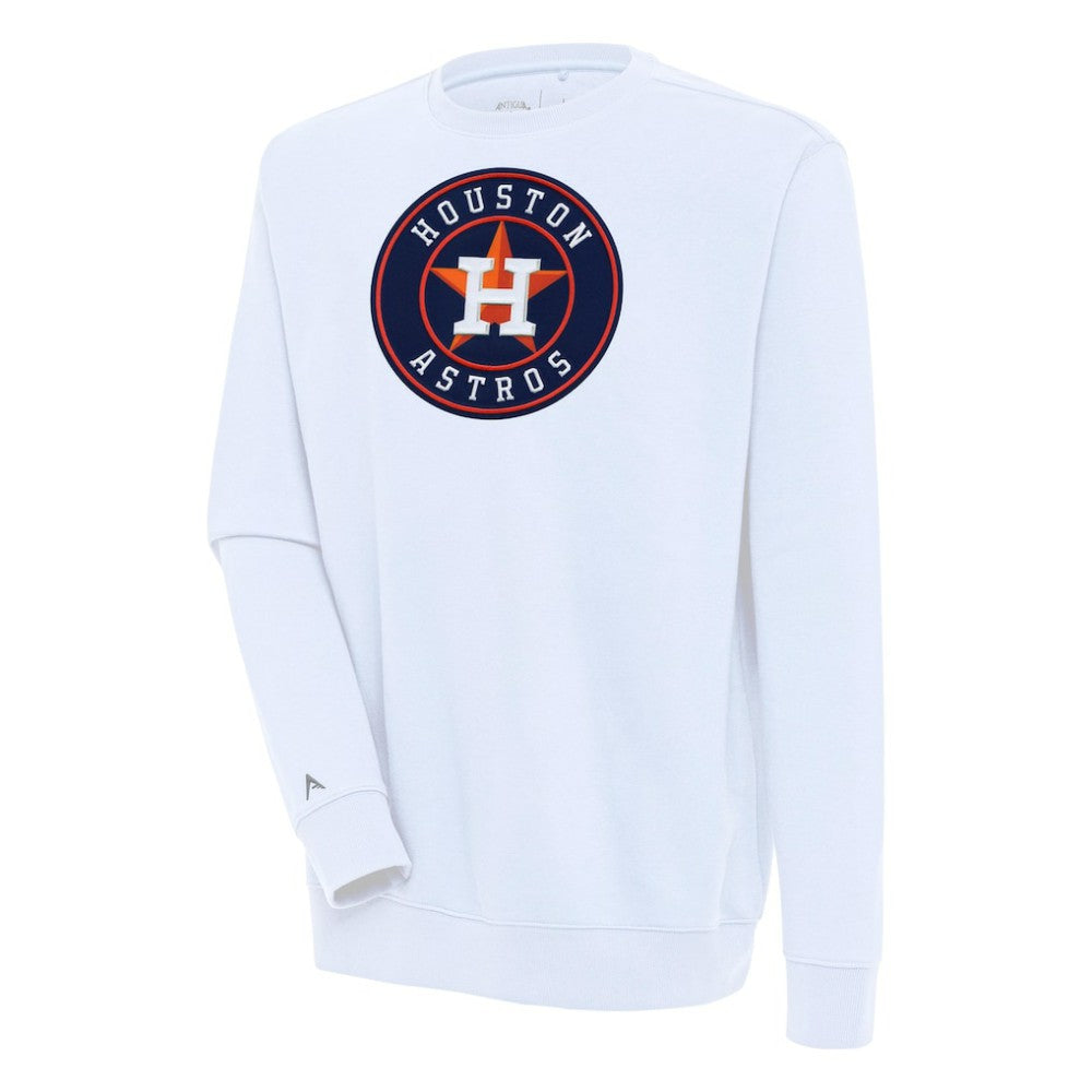 Houston Astros Antigua Victory Pullover Sweatshirt - White Pullover