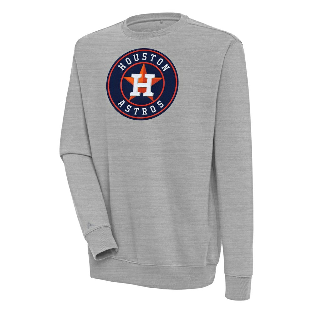 Houston Astros Antigua Victory Pullover Sweatshirt - Heather Gray Pullover