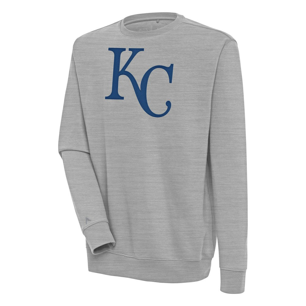 Kansas City Royals Antigua Victory Pullover Sweatshirt - Heather Gray Pullover
