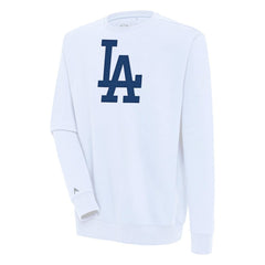 Los Angeles Dodgers Antigua Victory Pullover Sweatshirt - White Pullover