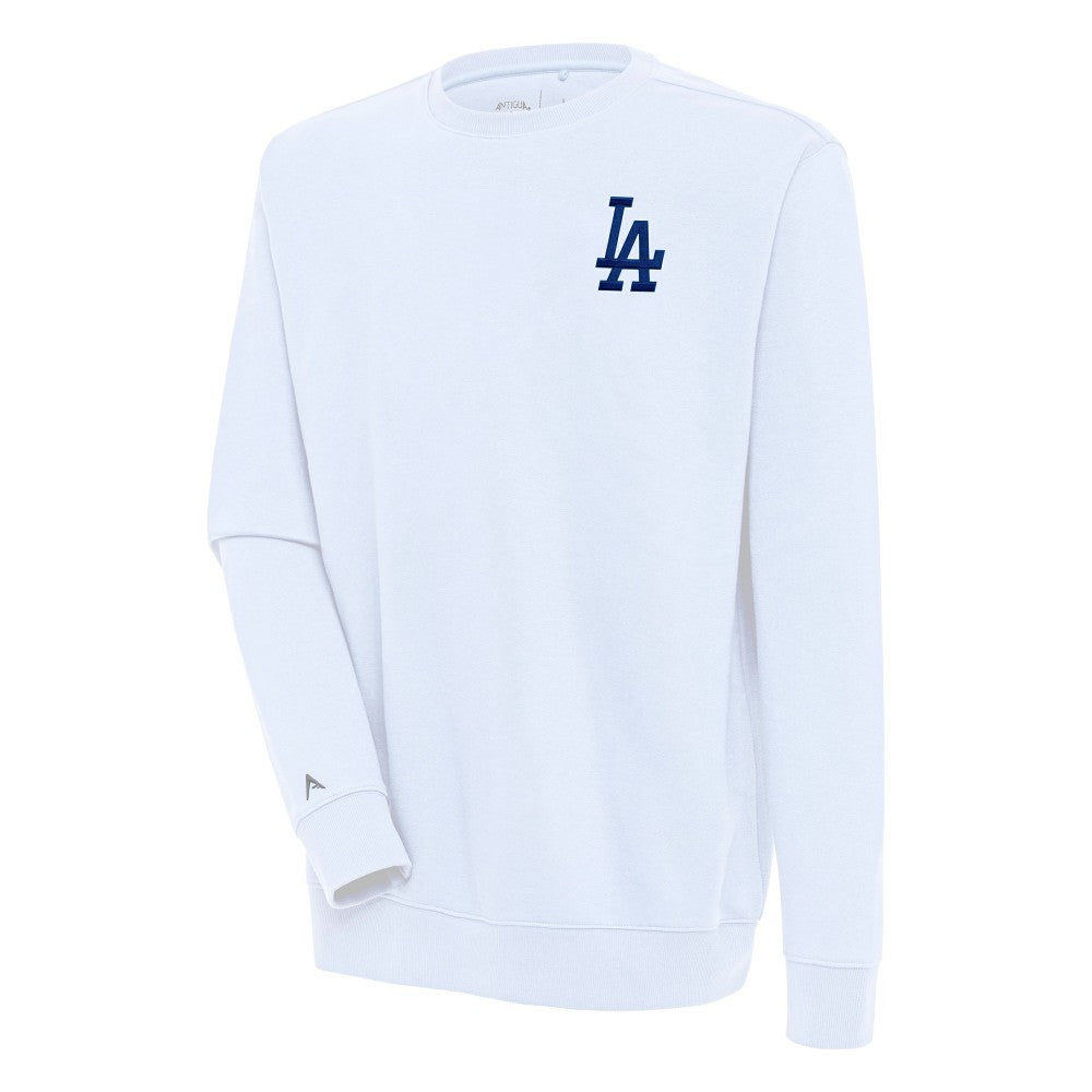 Los Angeles Dodgers Antigua Victory Pullover Sweatshirt - White Pullover