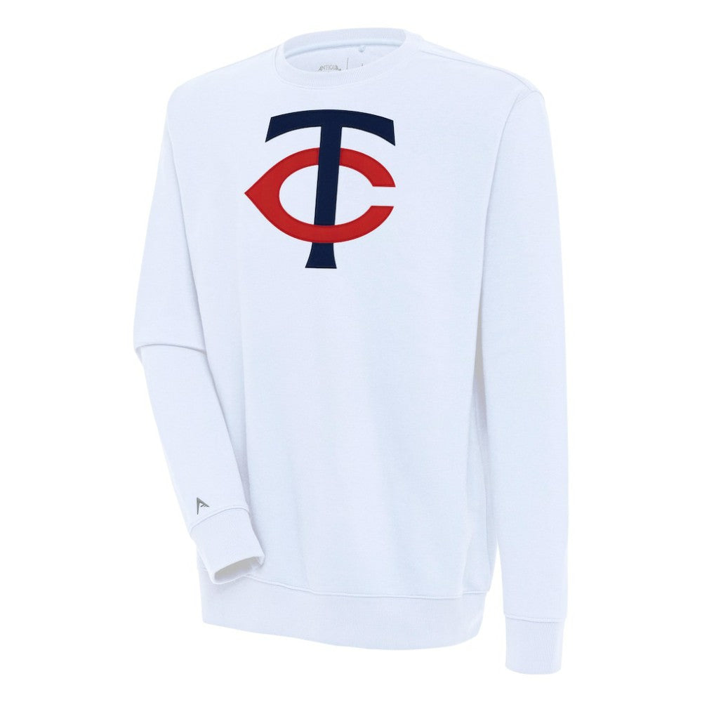 Minnesota Twins Antigua Victory Pullover Sweatshirt - White Pullover