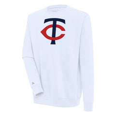 Minnesota Twins Antigua Victory Pullover Sweatshirt - White Pullover