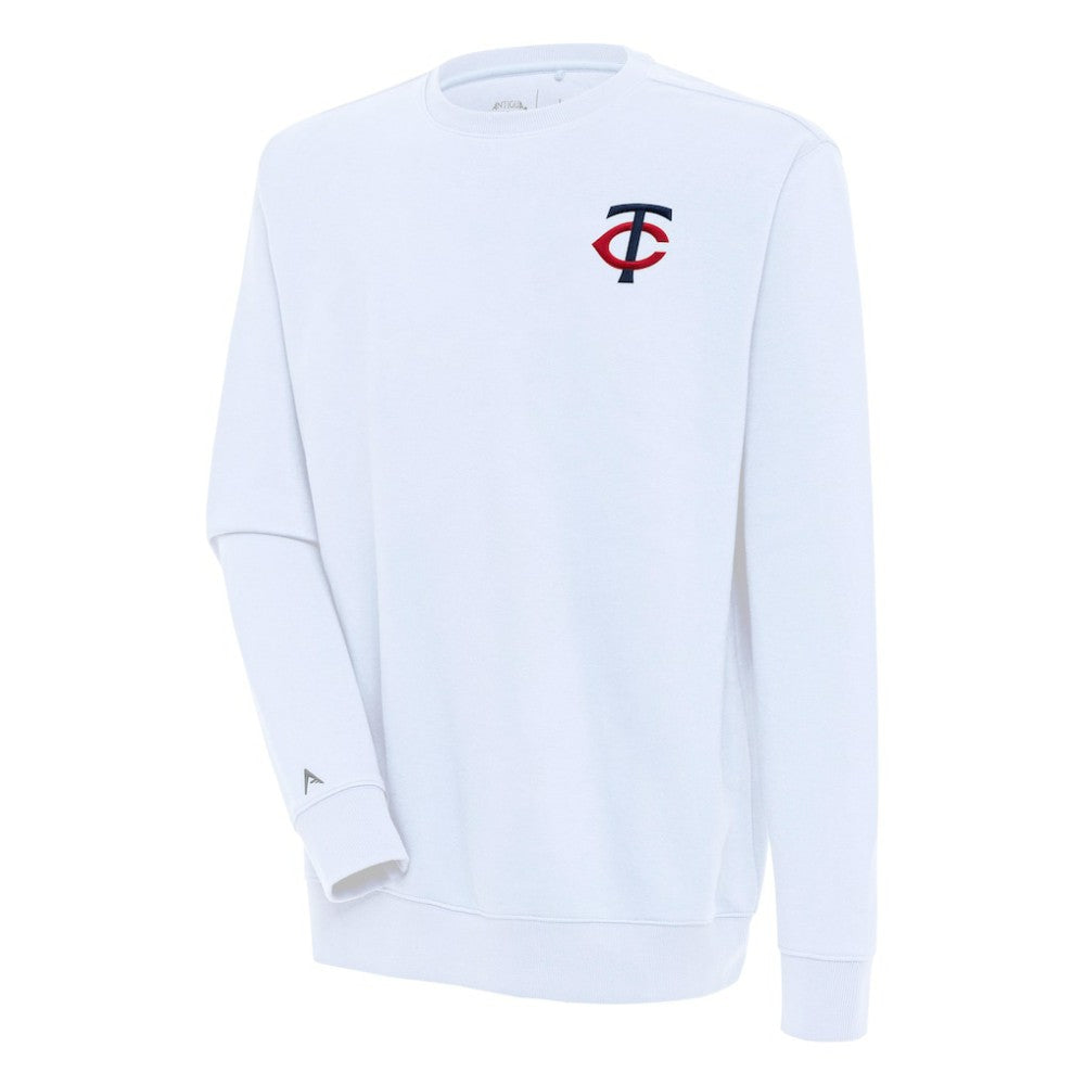 Minnesota Twins Antigua Victory Pullover Sweatshirt - White Pullover
