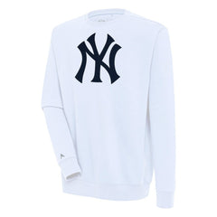 New York Yankees Antigua Victory Pullover Sweatshirt - White Pullover