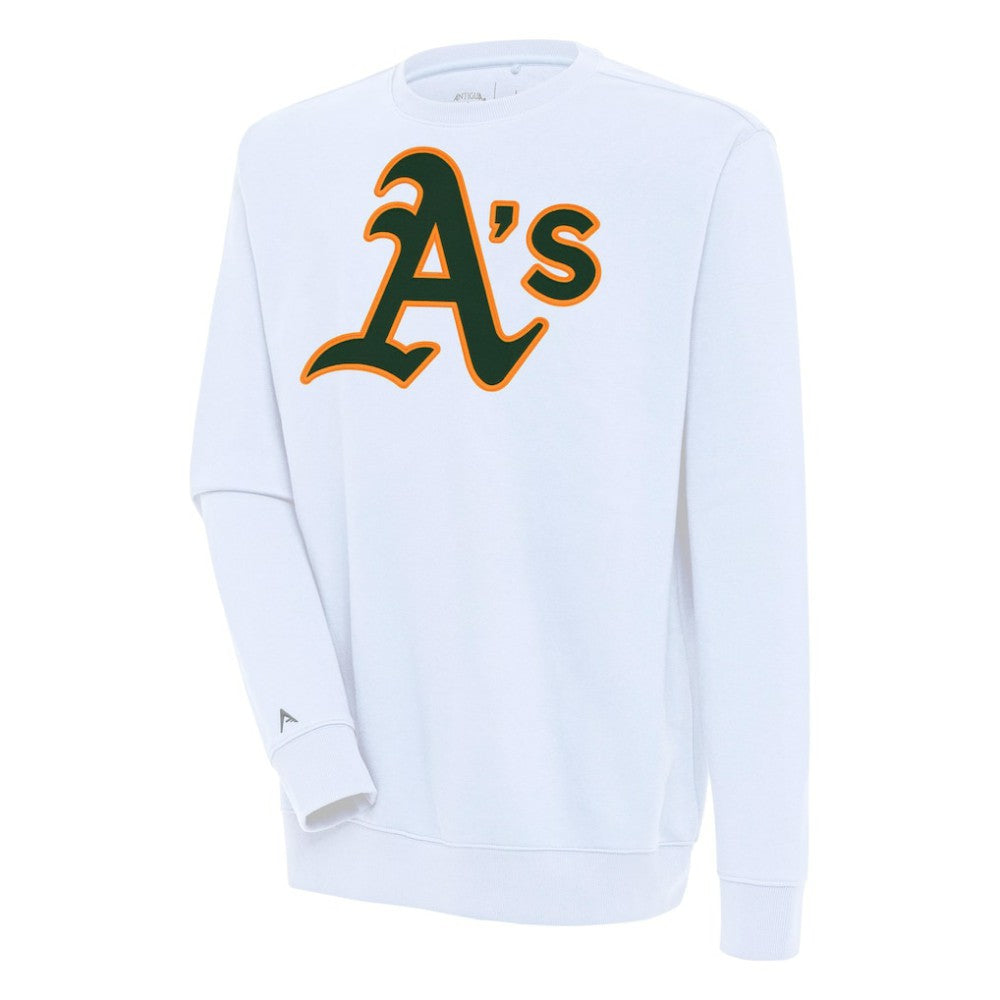 Athletics Antigua Victory Pullover Sweatshirt - White Pullover