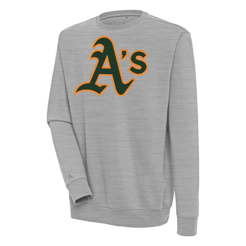 Athletics Antigua Victory Pullover Sweatshirt - Heather Gray Pullover