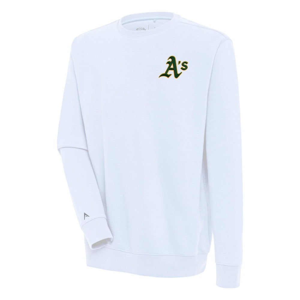 Athletics Antigua Victory Pullover Sweatshirt - White Pullover