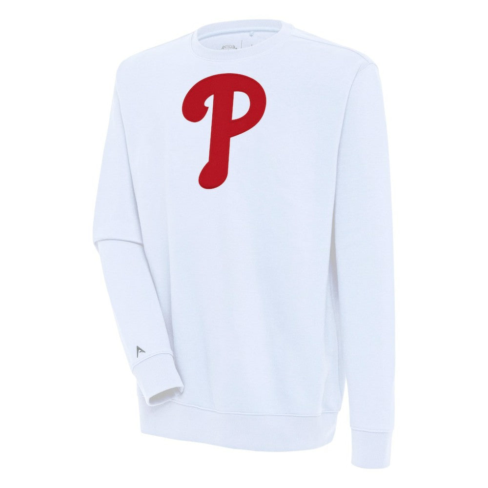 Philadelphia Phillies Antigua Victory Pullover Sweatshirt - White Pullover