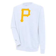 Pittsburgh Pirates Antigua Victory Pullover Sweatshirt - White Pullover