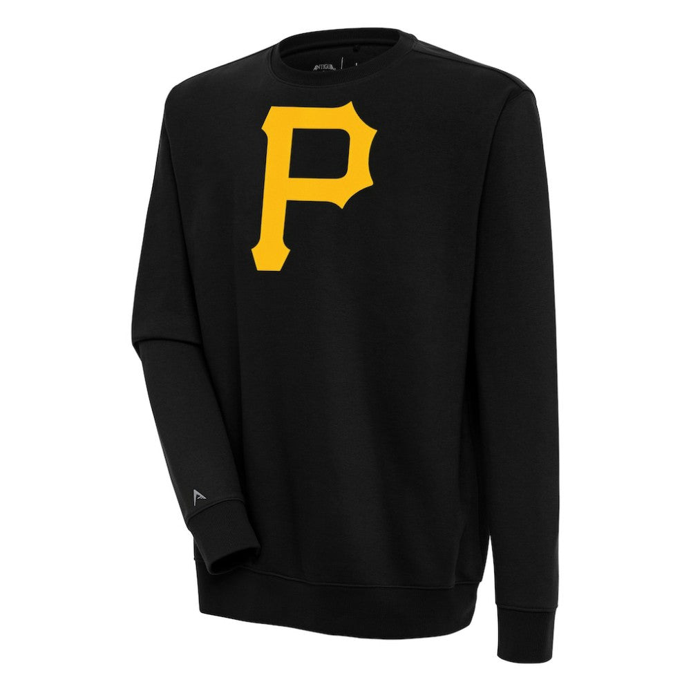 Pittsburgh Pirates Antigua Victory Pullover Sweatshirt - Black Pullover