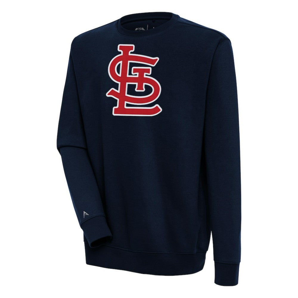 St. Louis Cardinals Antigua Victory Pullover Sweatshirt - Navy Pullover