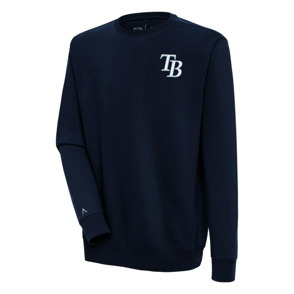 Tampa Bay Rays Antigua Victory Pullover Sweatshirt - Navy Pullover