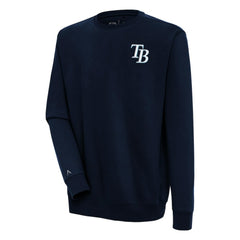Tampa Bay Rays Antigua Victory Pullover Sweatshirt - Navy Pullover