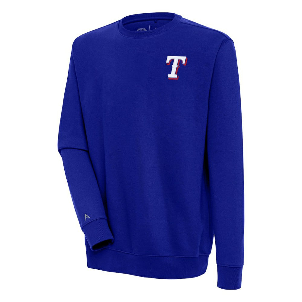 Texas Rangers Antigua Victory Pullover Sweatshirt - Royal Pullover
