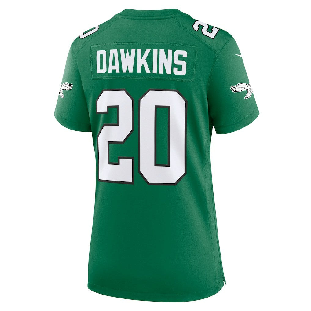 Brian Dawkins Philadelphia Eagles Women's Alternate Game Jersey Kelly Green