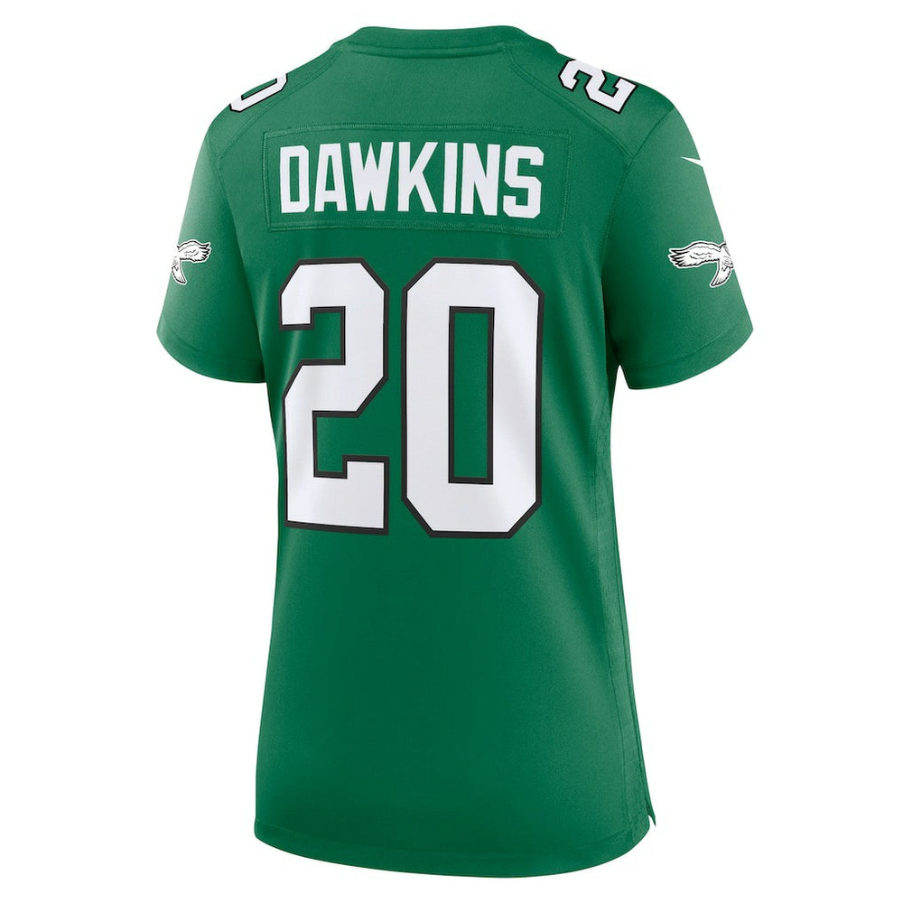 Brian Dawkins Philadelphia Eagles Women's Alternate Game Jersey Kelly Green