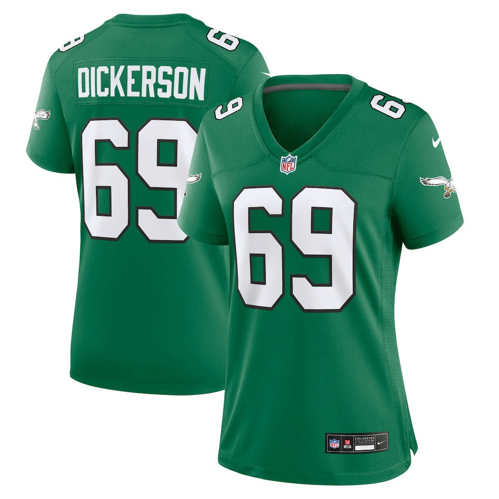 Landon Dickerson Philadelphia Eagles Women's Alternate Game Jersey Kelly Green