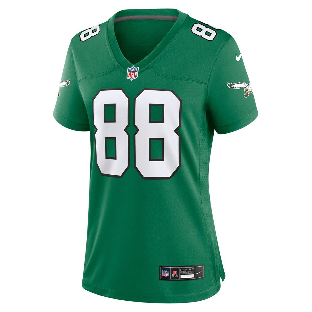 Dallas Goedert Philadelphia Eagles Women's Alternate Game Jersey Kelly Green