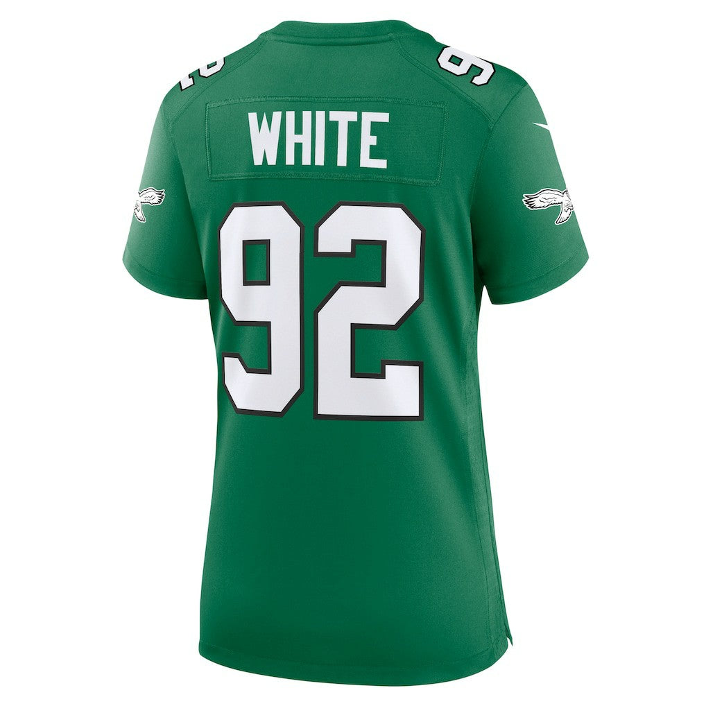 Reggie White Philadelphia Eagles Women's Alternate Game Jersey Kelly Green