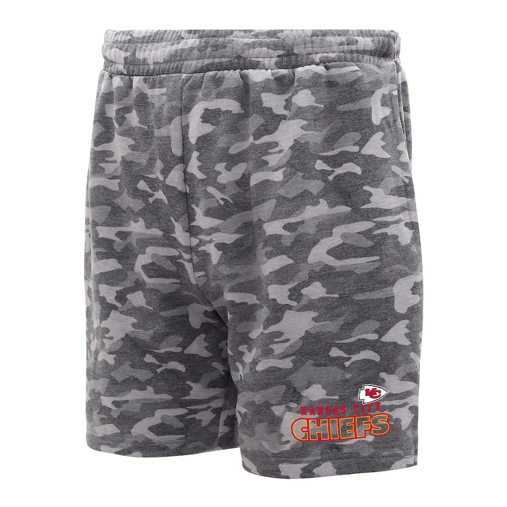 Kansas City Chiefs Concepts Sport Biscayne Camo Shorts Charcoal