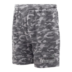 Las Vegas Raiders Concepts Sport Biscayne Camo Shorts Charcoal