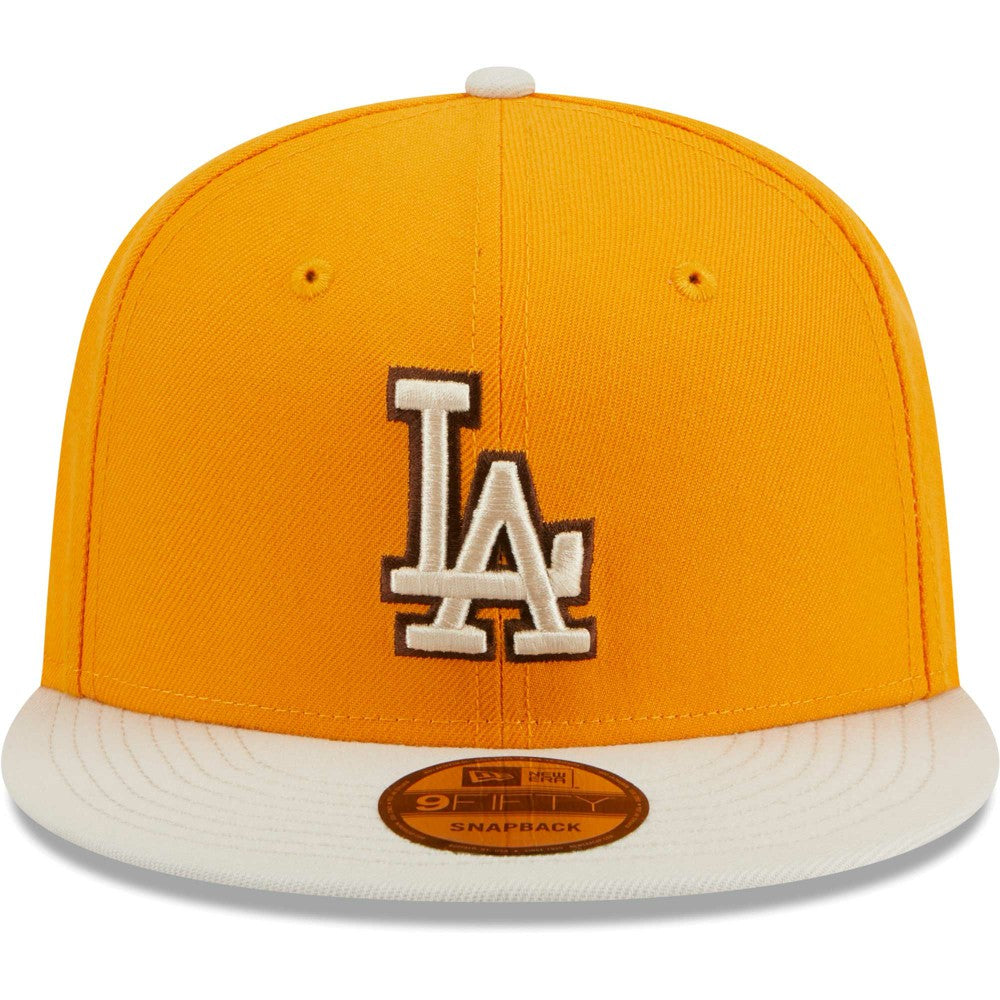 Los Angeles Dodgers New Era Tiramisu  9FIFTY Snapback Hat - Gold Hats