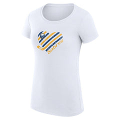 NHL Buffalo Sabres G-III 4Her by Carl Banks Women's Super-Slim Fit Lightweight Heart T-Shirt - White