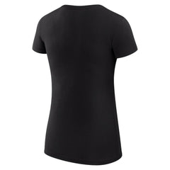 NHL Chicago Blackhawks G-III 4Her by Carl Banks Women's Super-Slim Fit Lightweight Heart T-Shirt - Black
