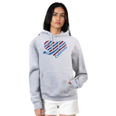 NHL Colorado Avalanche G-III 4Her by Carl Banks Women's Heart Pullover Hoodie - Heather Gray