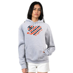 NHL Philadelphia Flyers G-III 4Her by Carl Banks Women's Heart Pullover Hoodie - Heather Gray