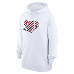 NHL New Jersey Devils G-III 4Her by Carl Banks Women's Heart Pullover Hoodie - White