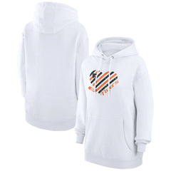 NHL Philadelphia Flyers G-III 4Her by Carl Banks Women's Heart Pullover Hoodie - White