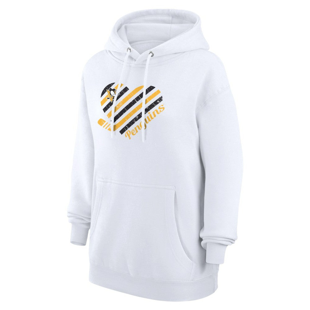 NHL Pittsburgh Penguins G-III 4Her by Carl Banks Women's Heart Pullover Hoodie - White